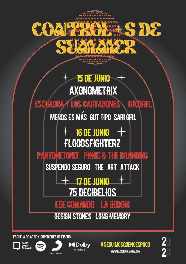 Diseño de cartel para festival de música ficticio